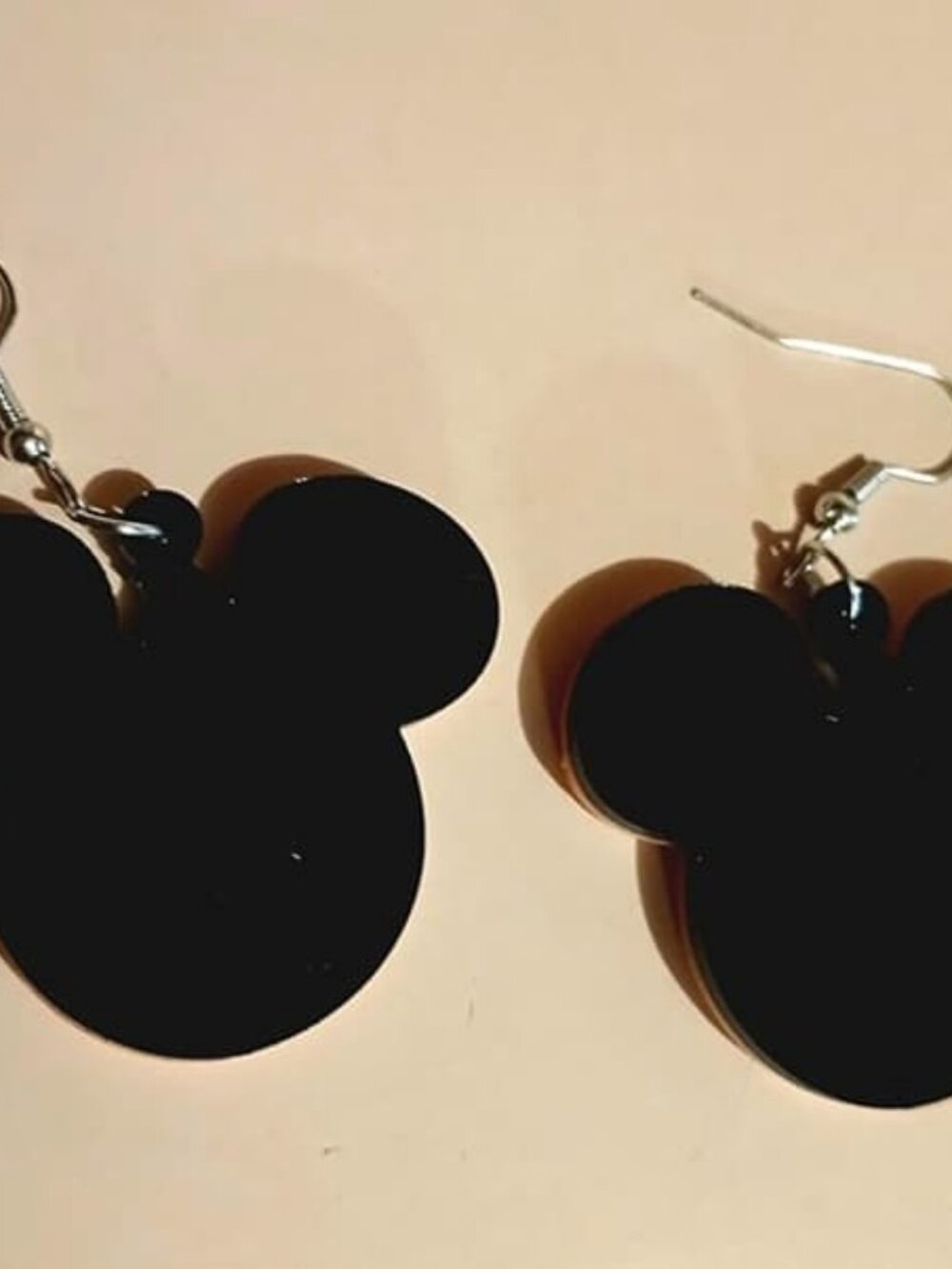 Mouse Head Dangle Earrings